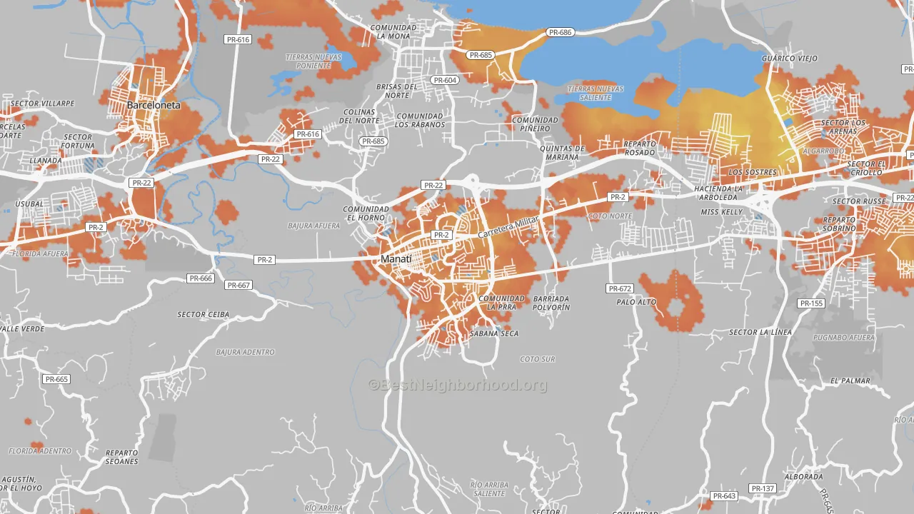 Bike Grade map of 00674, PR