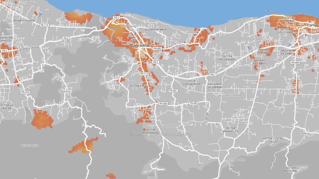 Bike Grade map of 00678, PR