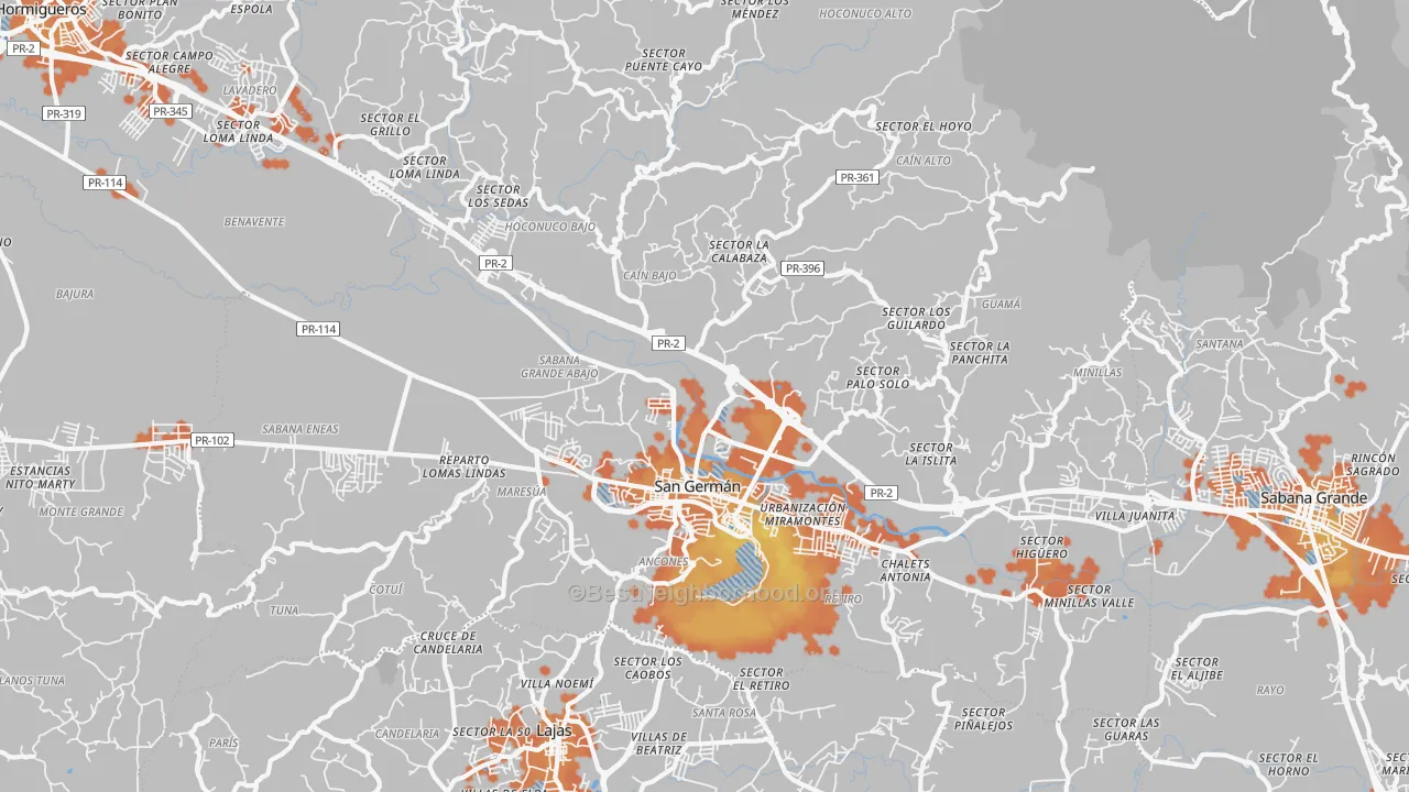 Bike Grade map of 00683, PR