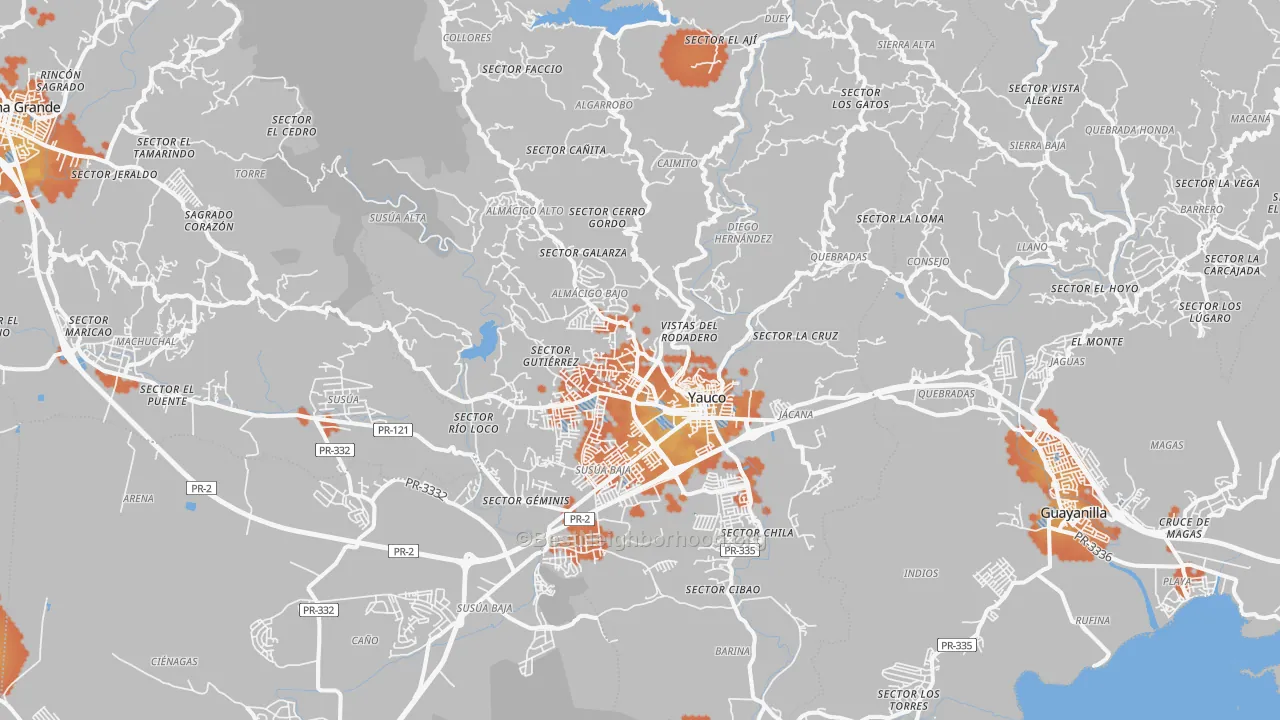 Bike Grade map of 00698, PR