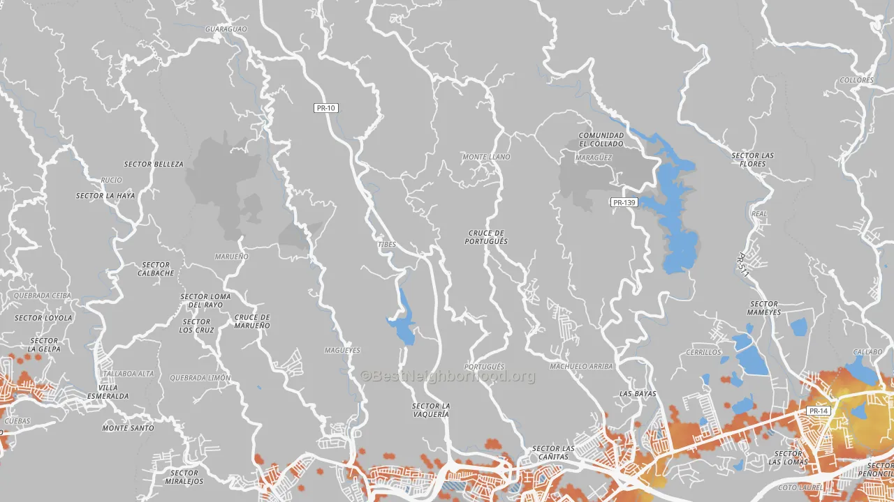 Bike Grade map of 00731, PR