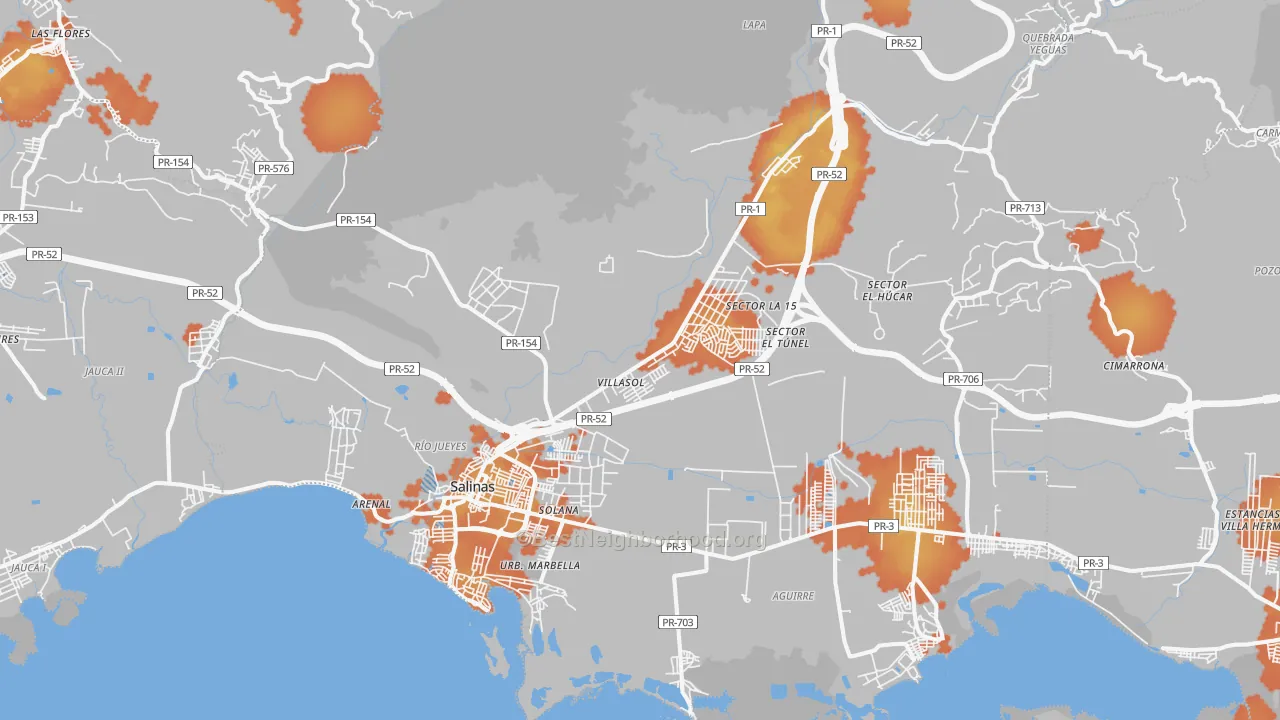 Bike Grade map of 00751, PR