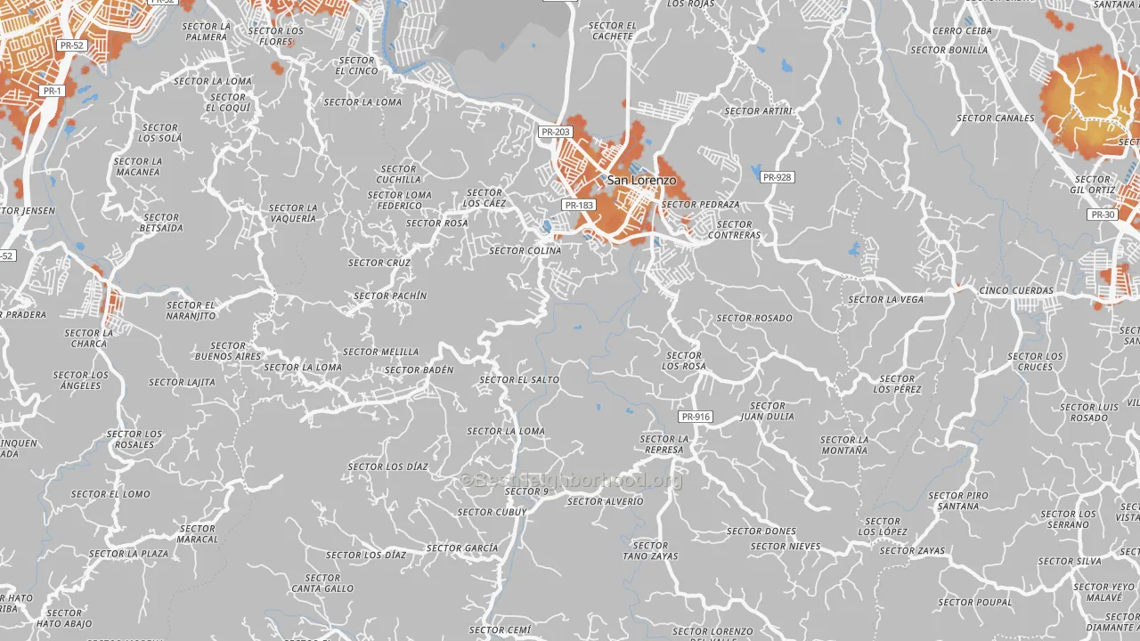 Bike Grade map of 00754, PR