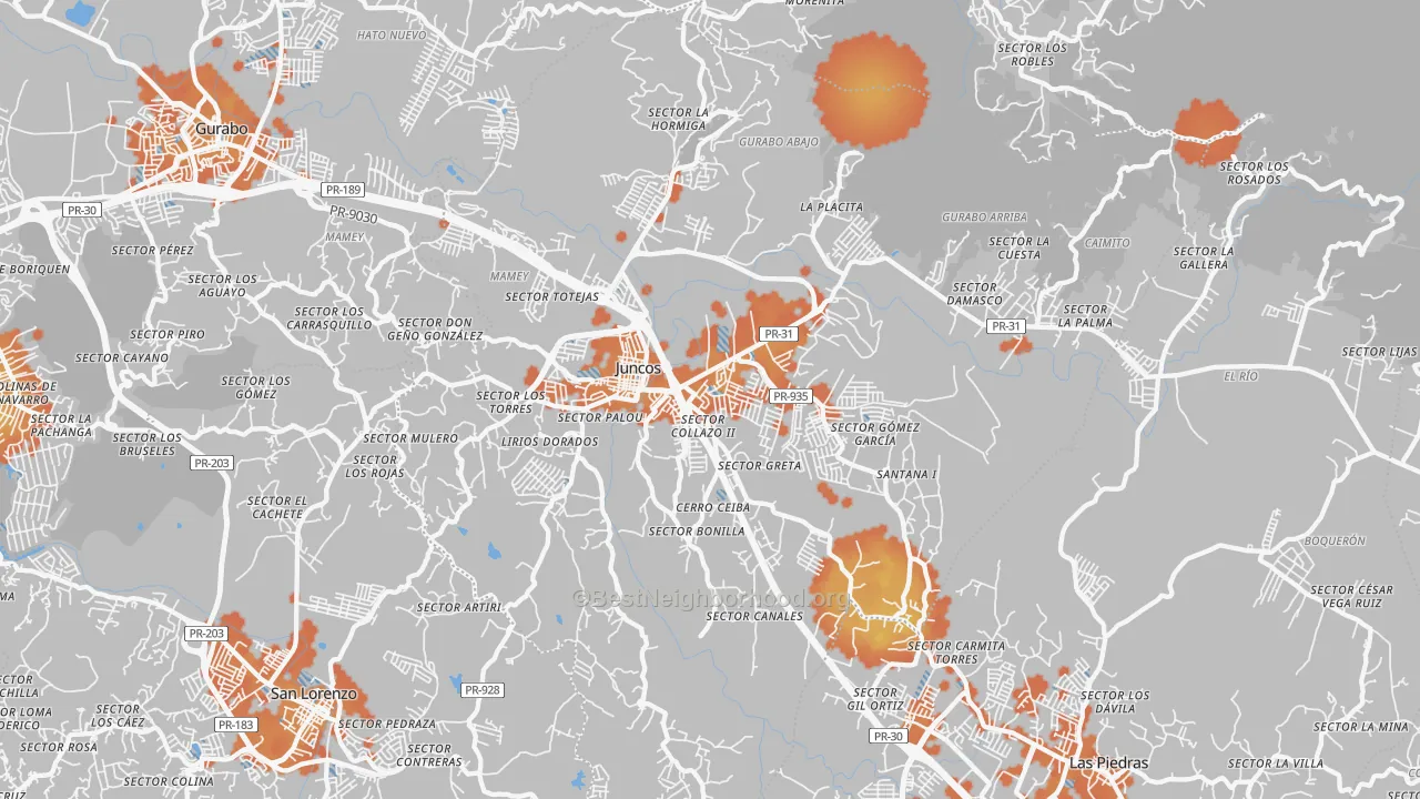 Bike Grade map of 00777, PR