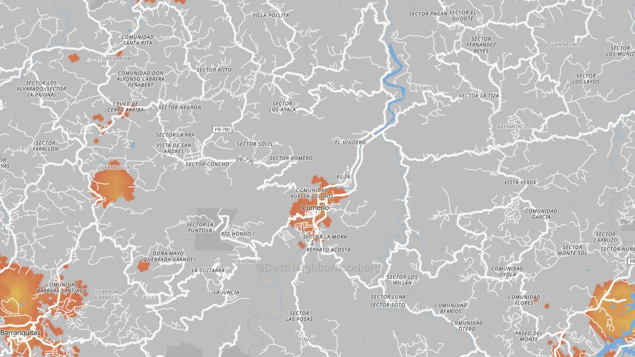 Bike Grade map of 00782, PR