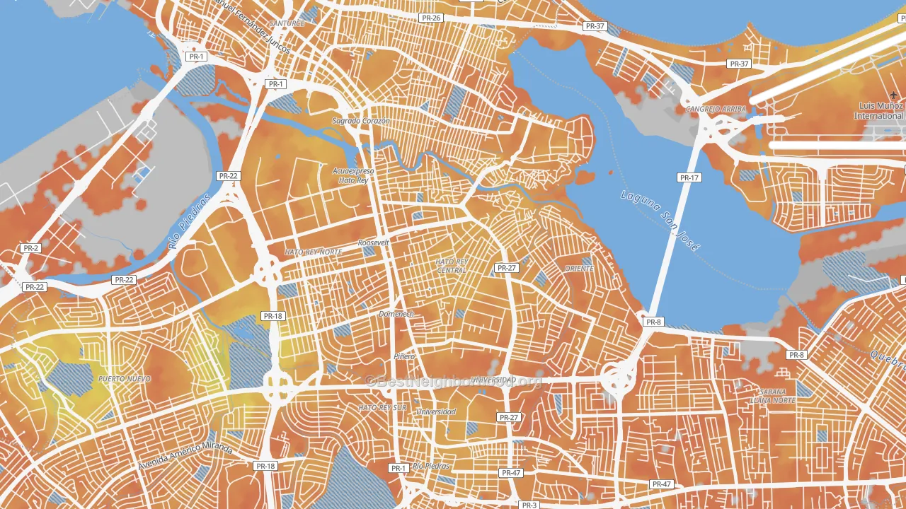 Bike Grade map of 00917, PR