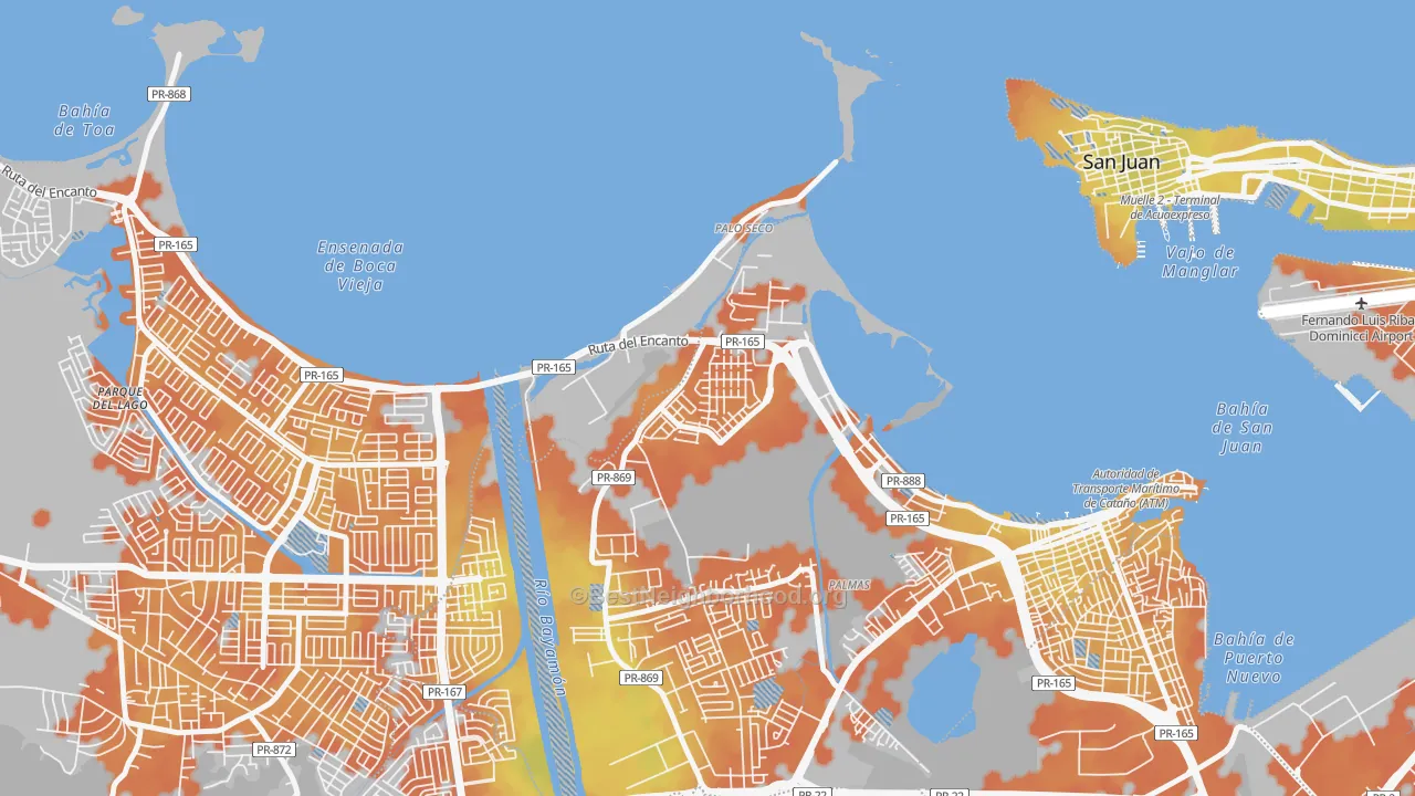 Bike Grade map of 00963, PR