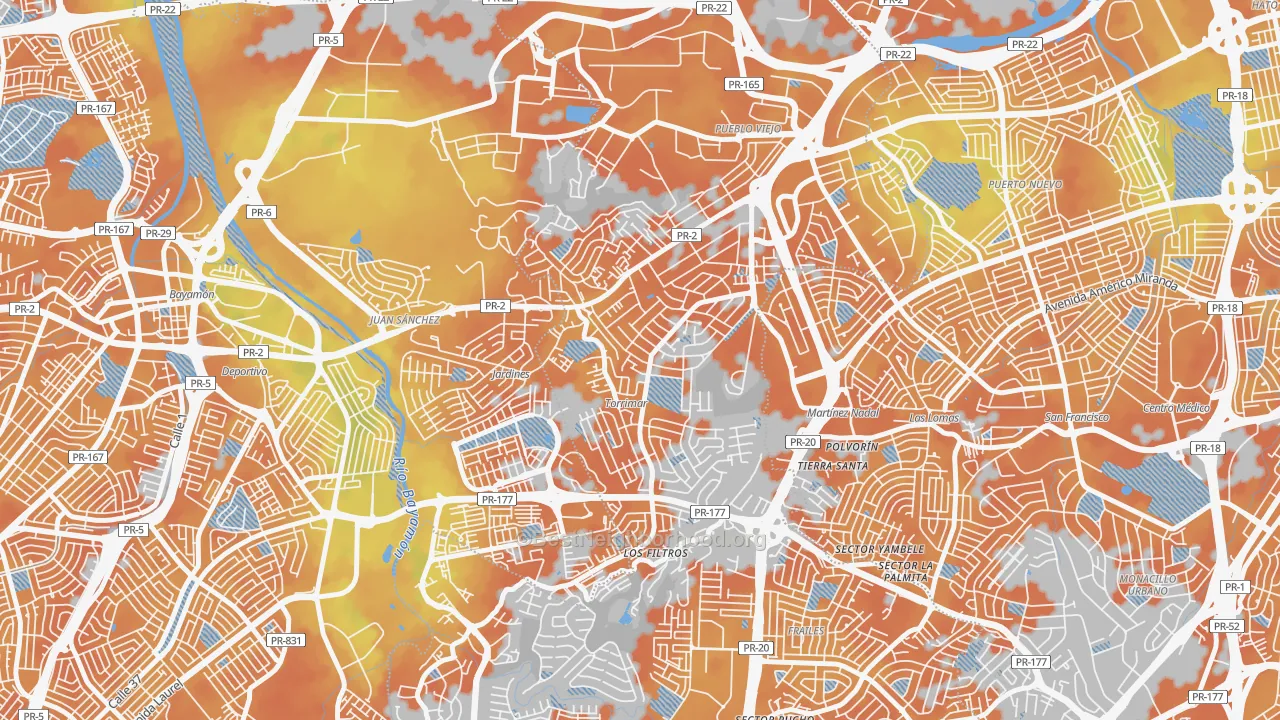 Bike Grade map of 00966, PR