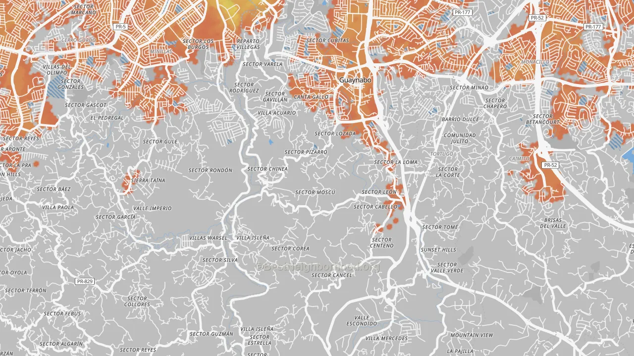 Bike Grade map of 00971, PR