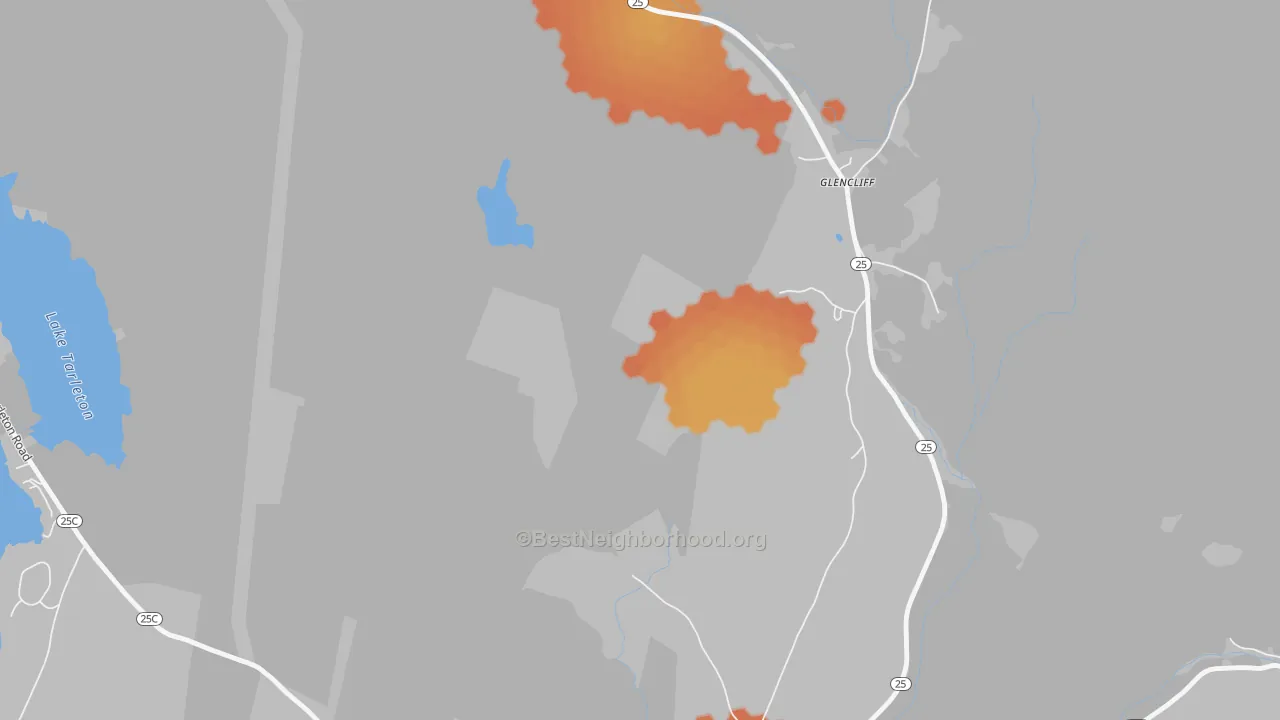 Bike Grade map of 03238, NH
