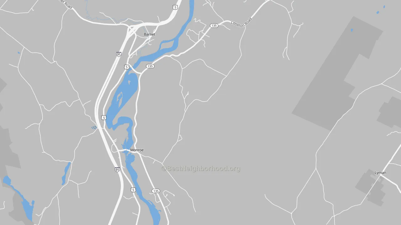 Bike Grade map of 03771, NH