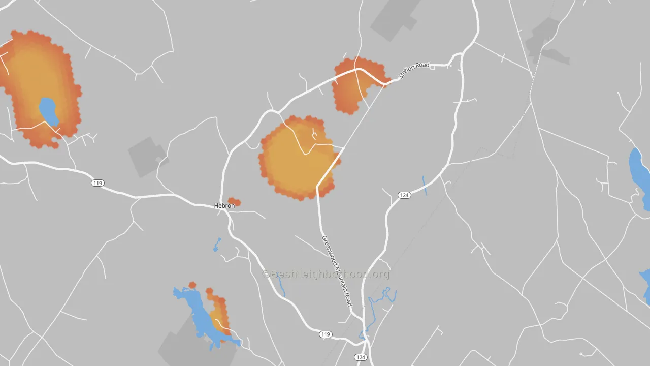 Bike Grade map of 04238, ME