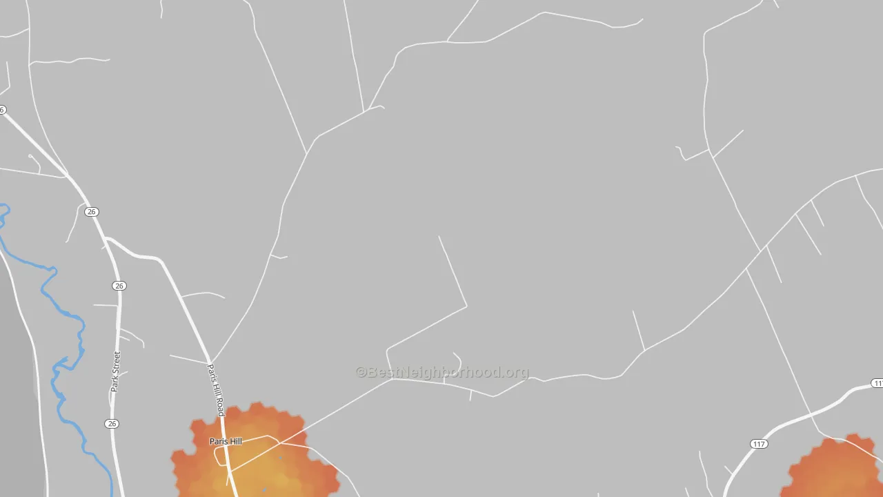 Bike Grade map of 04271, ME