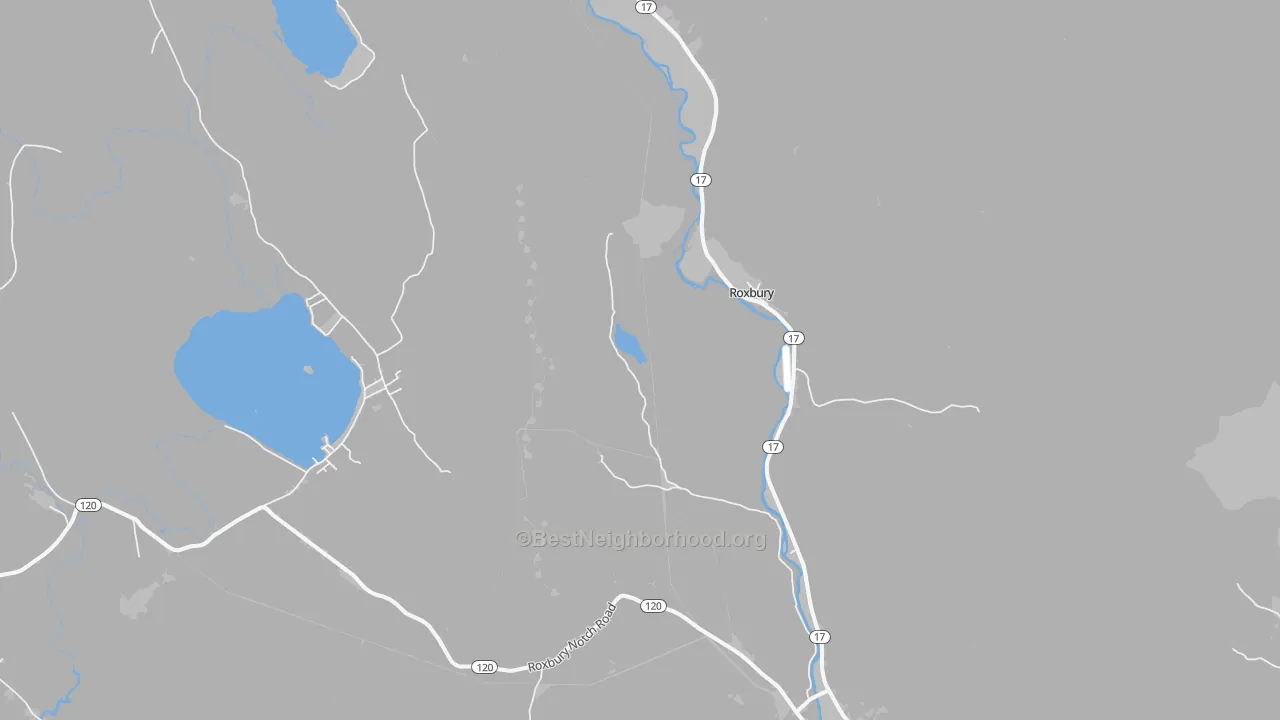 Bike Grade map of 04275, ME