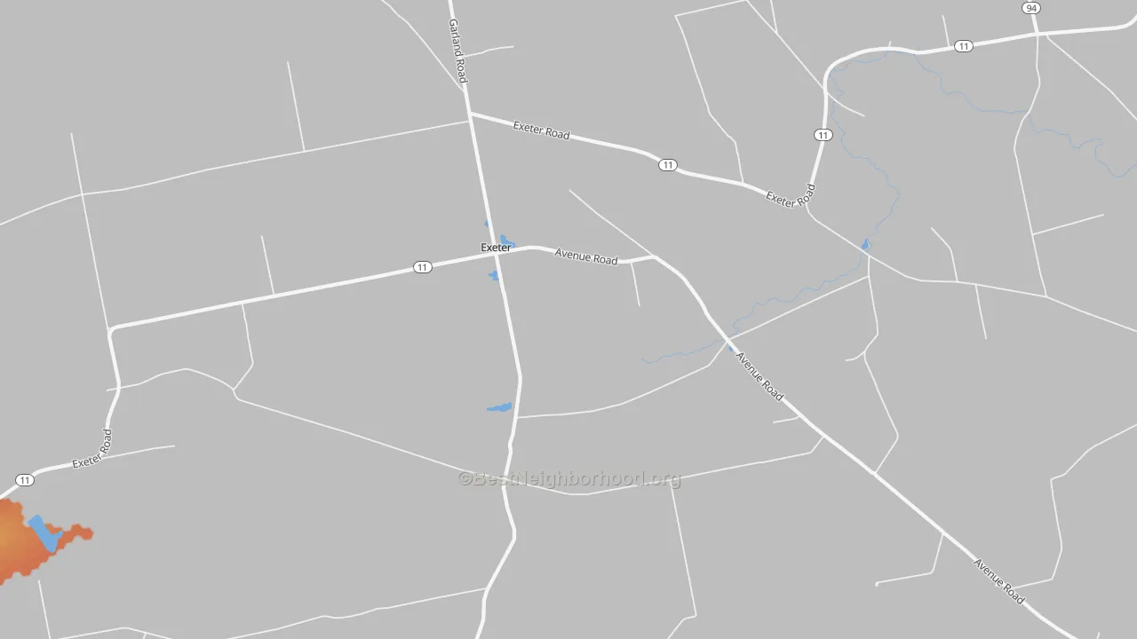 Bike Grade map of 04435, ME