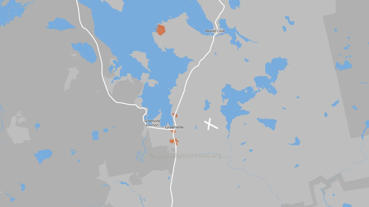 Bike Grade map of 04441, ME