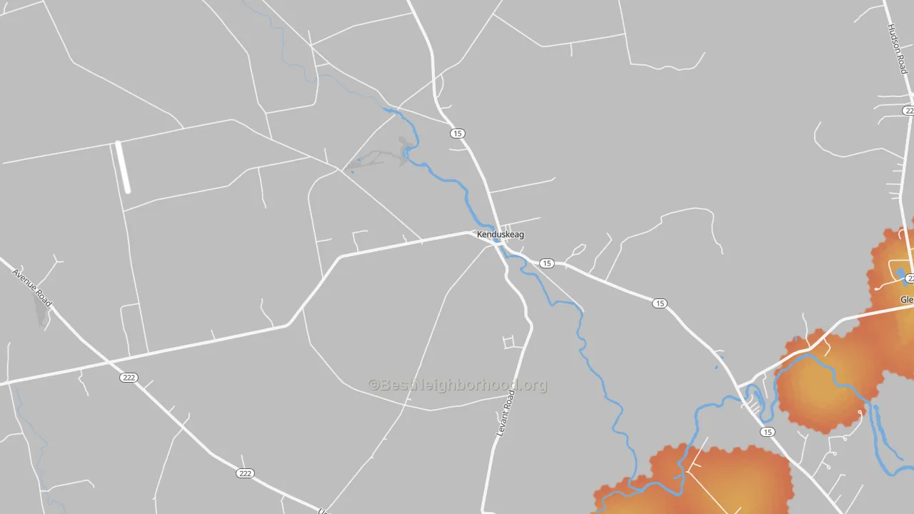 Bike Grade map of 04450, ME