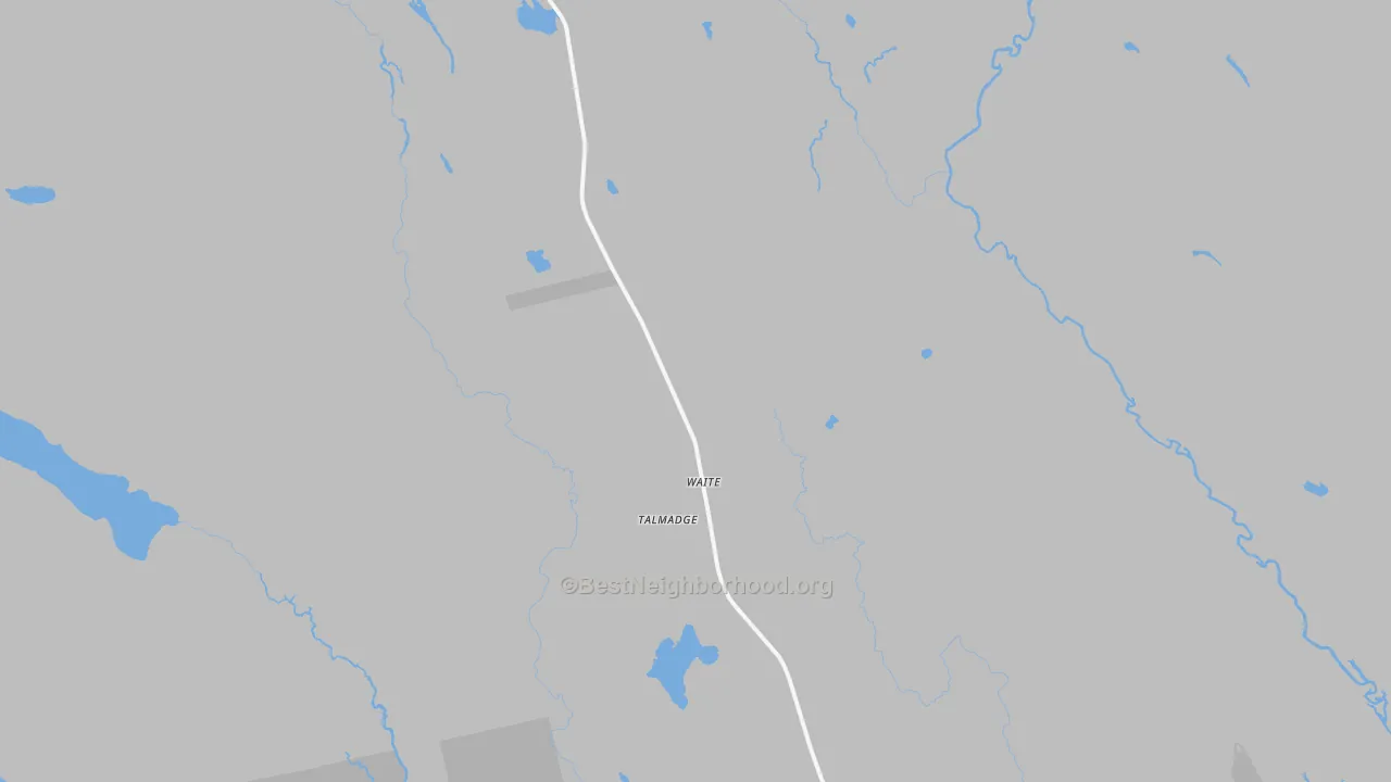 Bike Grade map of 04492, ME
