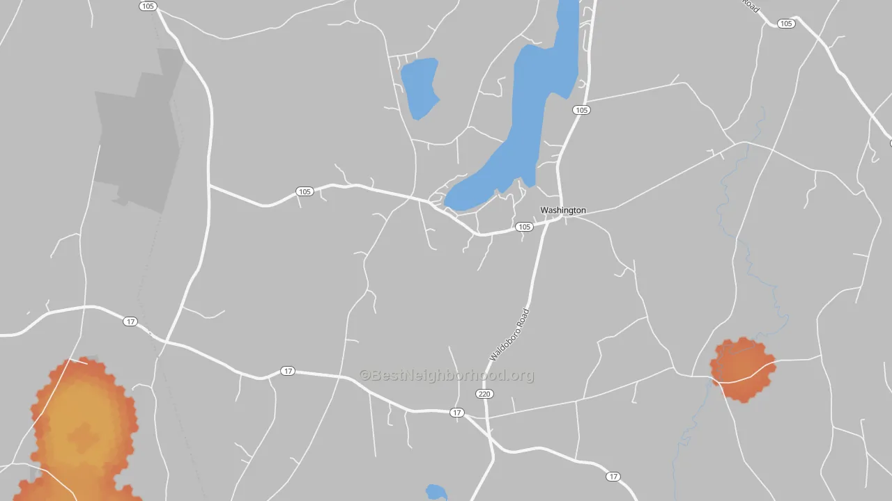 Bike Grade map of 04574, ME