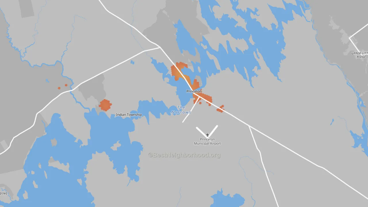 Bike Grade map of 04668, ME