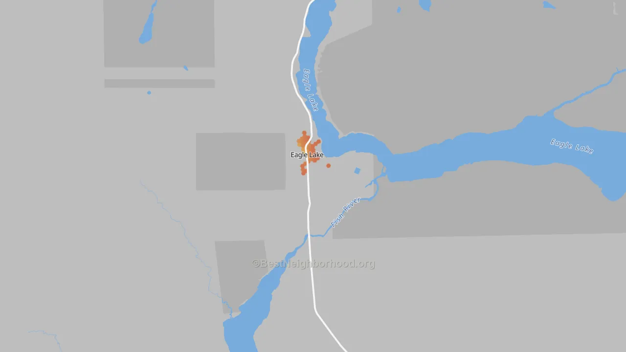 Bike Grade map of 04739, ME