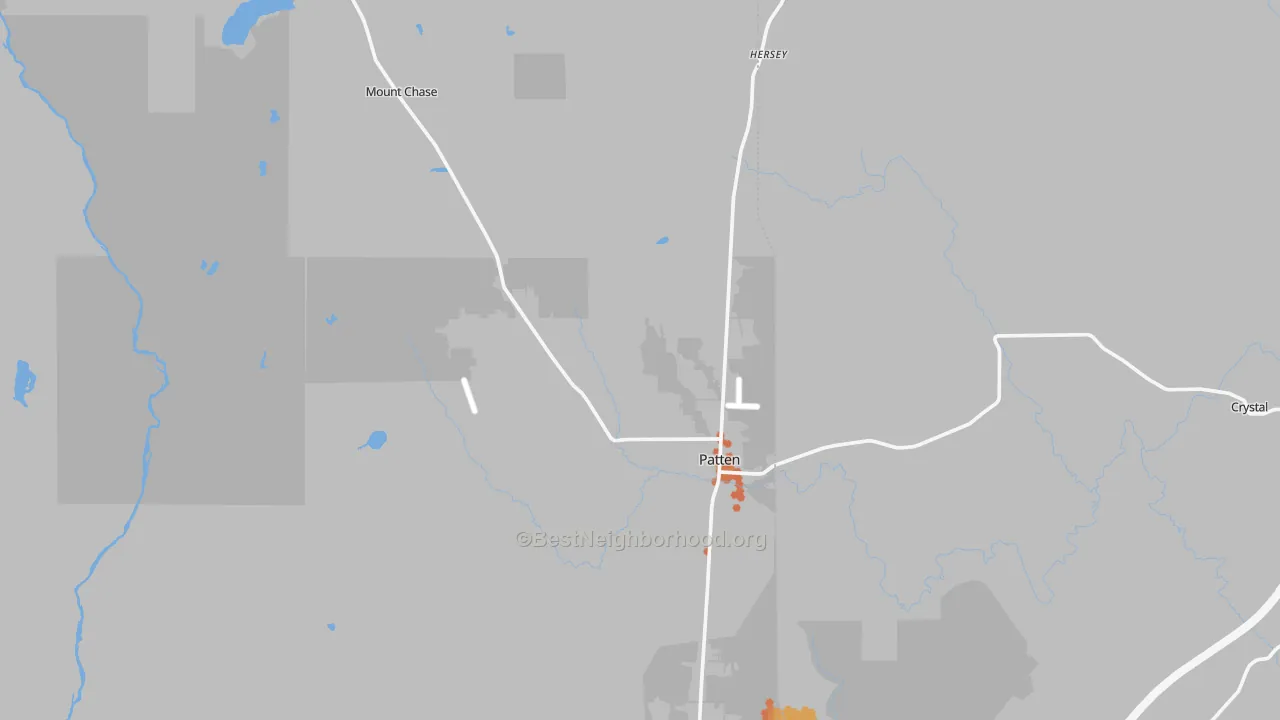 Bike Grade map of 04765, ME