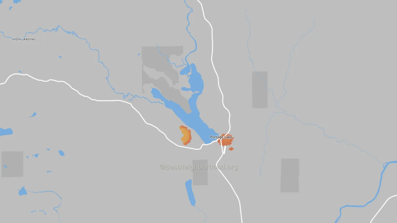 Bike Grade map of 04768, ME