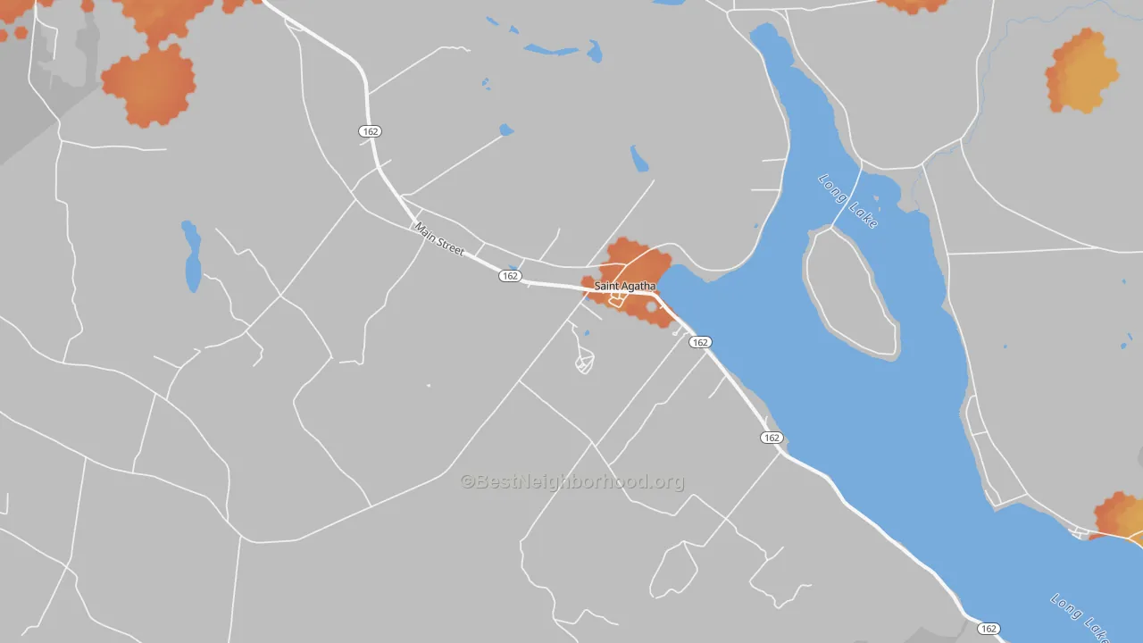 Bike Grade map of 04772, ME