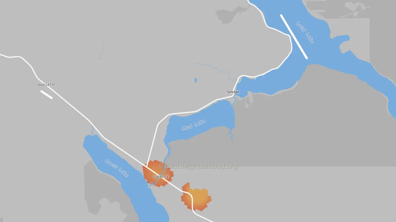 Bike Grade map of 04779, ME