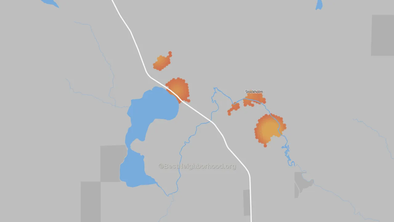 Bike Grade map of 04783, ME