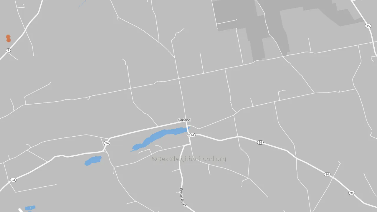 Bike Grade map of 04939, ME