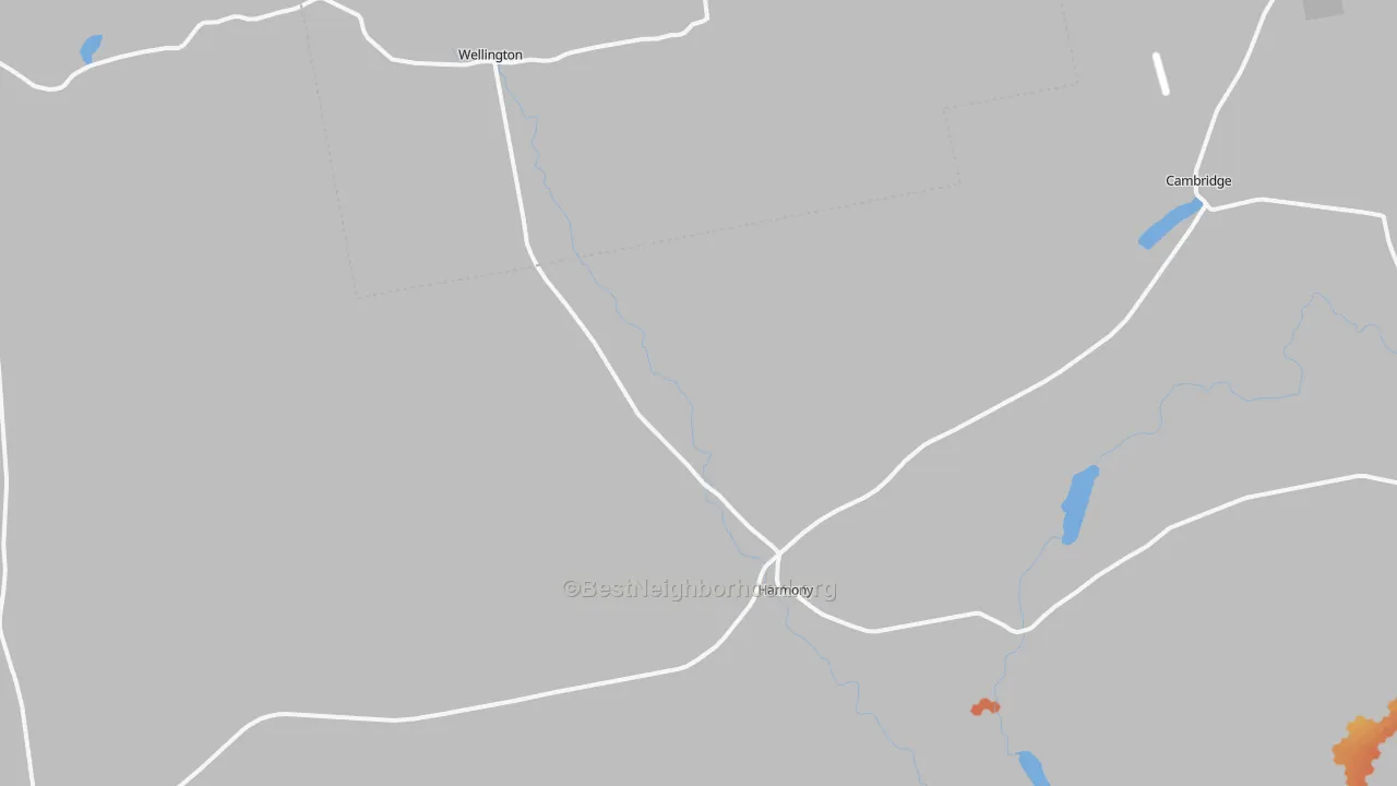 Bike Grade map of 04942, ME