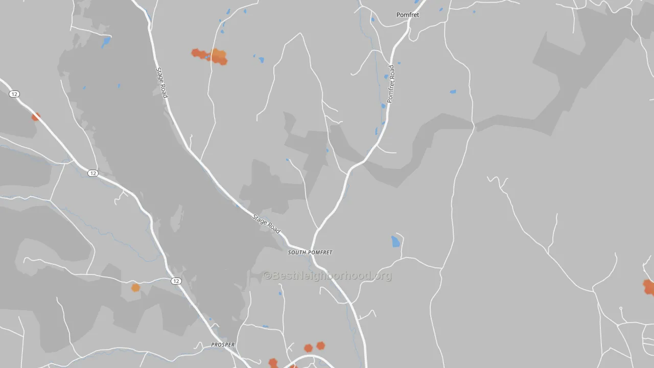 Bike Grade map of 05067, VT