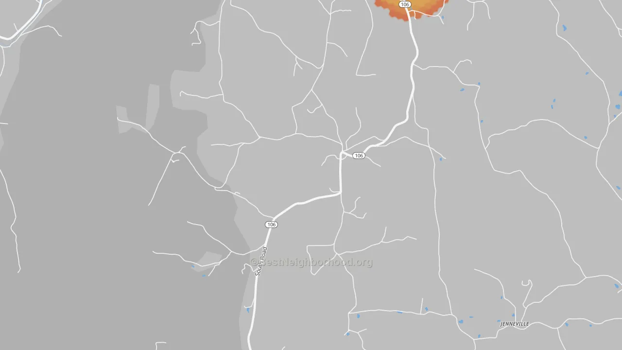 Bike Grade map of 05071, VT