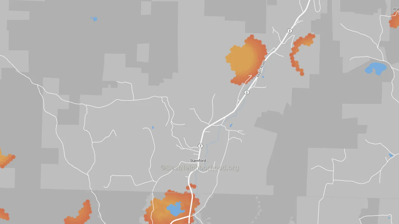 Bike Grade map of 05352, VT