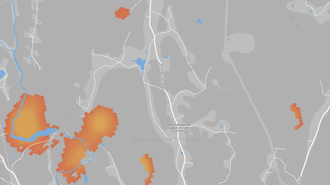 Bike Grade map of 05359, VT