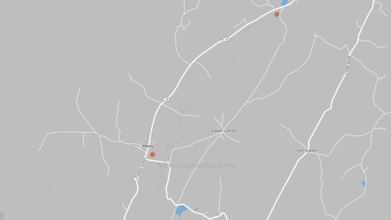 Bike Grade map of 05820, VT