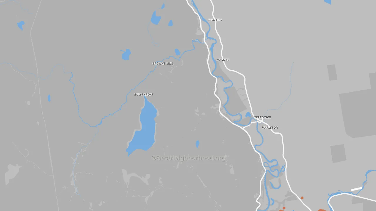 Bike Grade map of 05905, VT