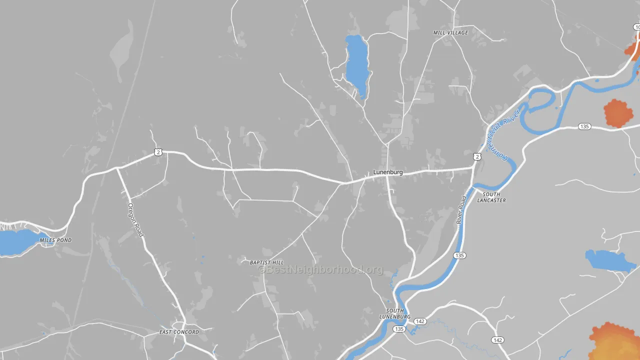 Bike Grade map of 05906, VT