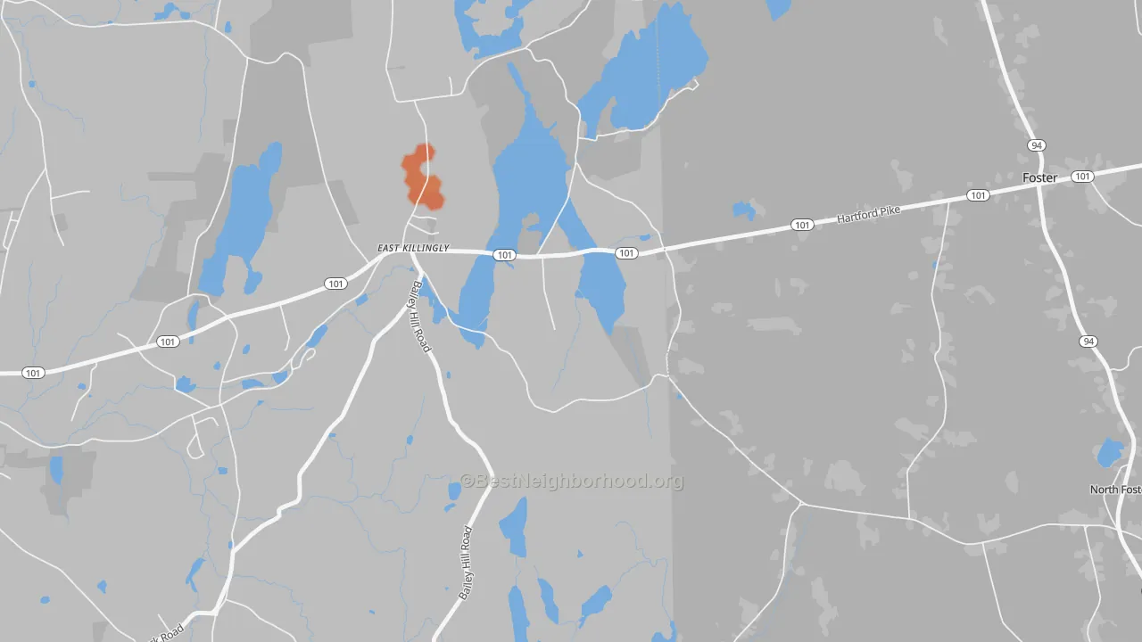 Bike Grade map of 06243, CT