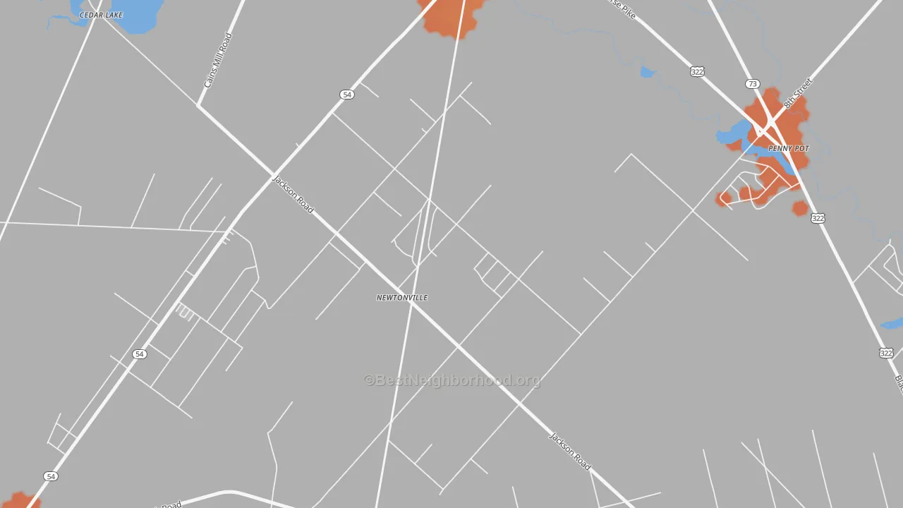 Bike Grade map of 08346, NJ