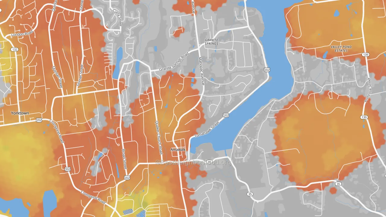 Bike Grade map of 10501, NY