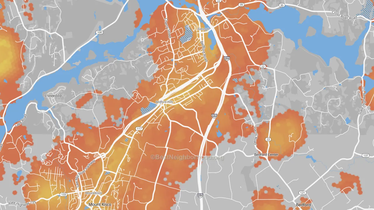 Bike Grade map of 10507, NY