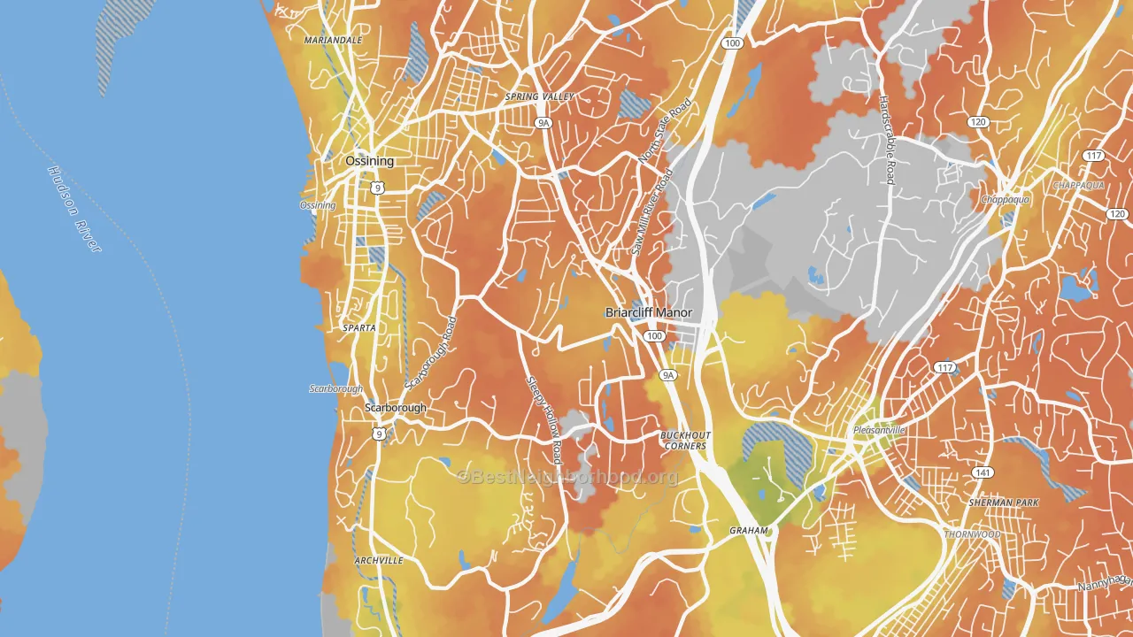 Bike Grade map of 10510, NY