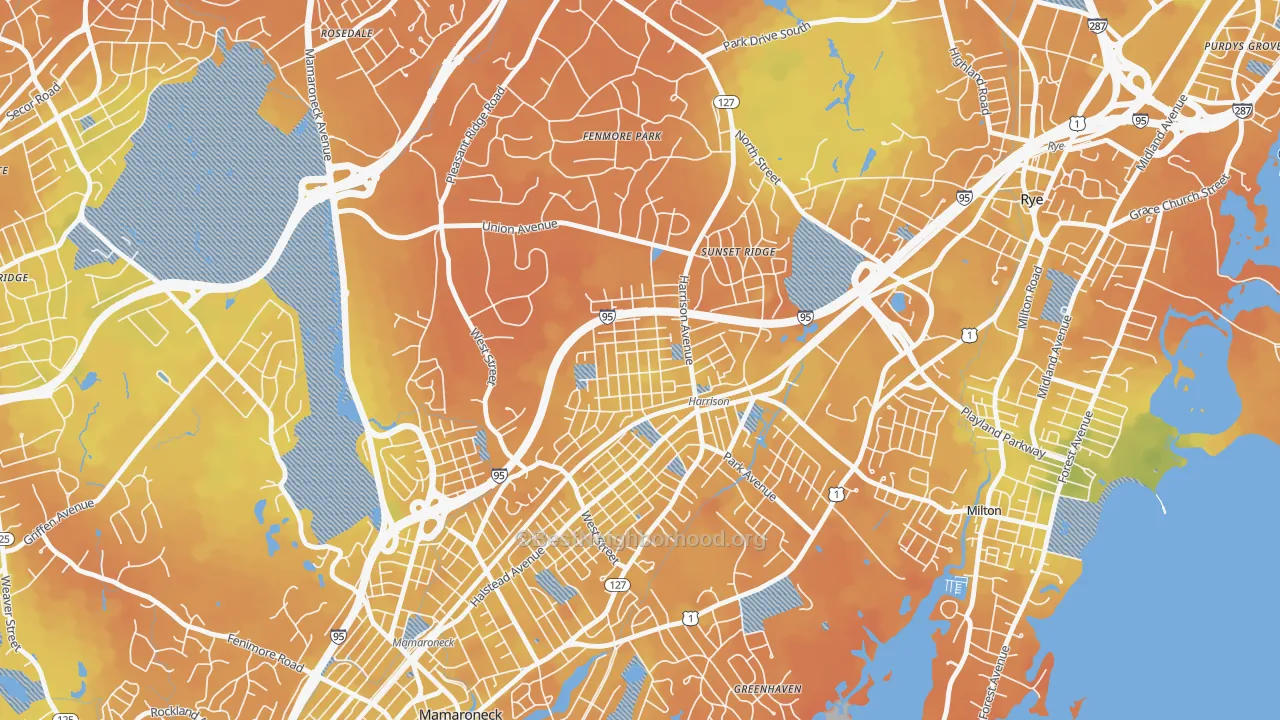 Bike Grade map of 10528, NY