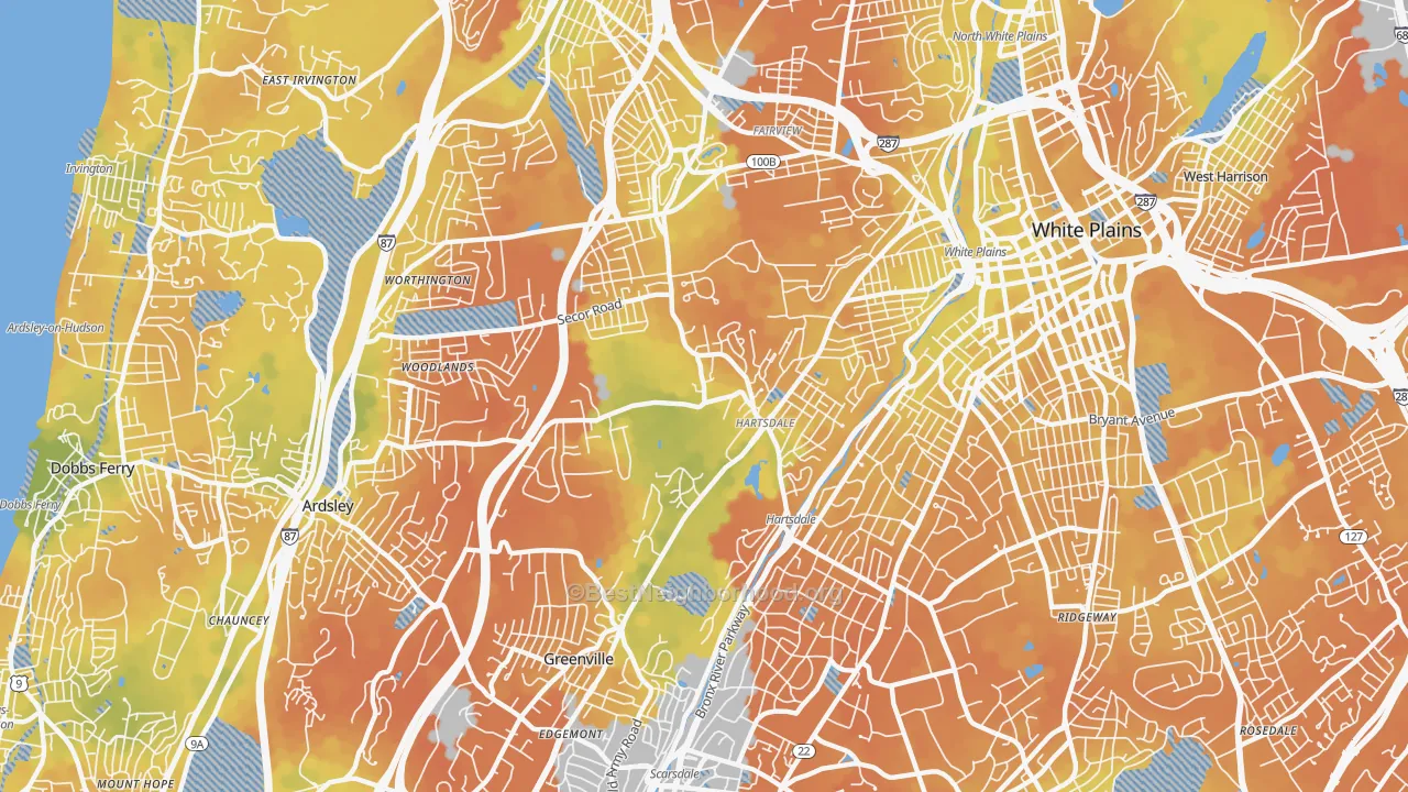 Bike Grade map of 10530, NY