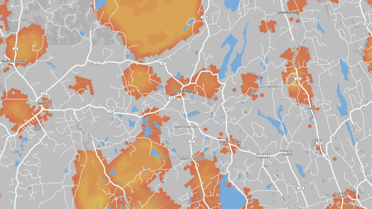 Bike Grade map of 10576, NY
