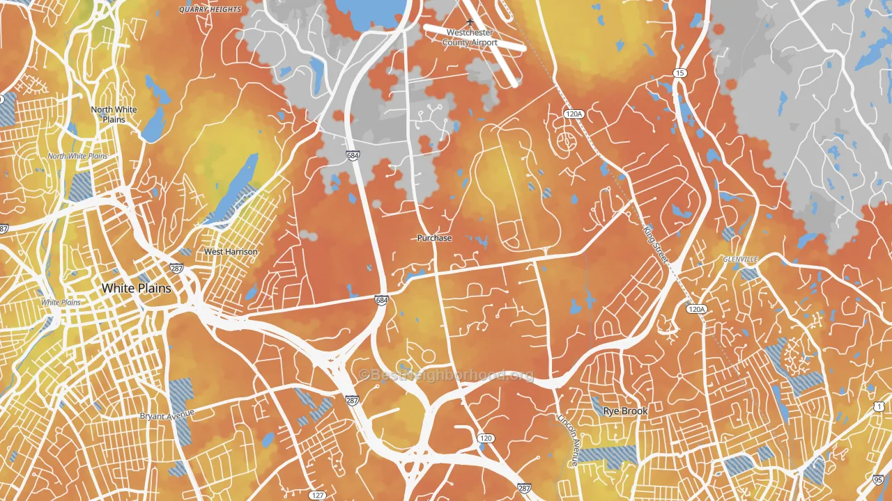 Bike Grade map of 10577, NY