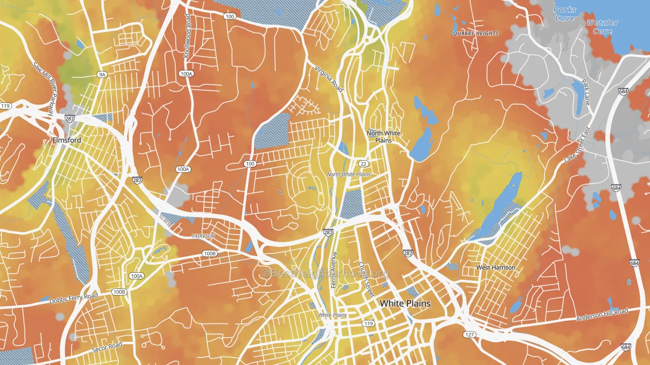 Bike Grade map of 10603, NY