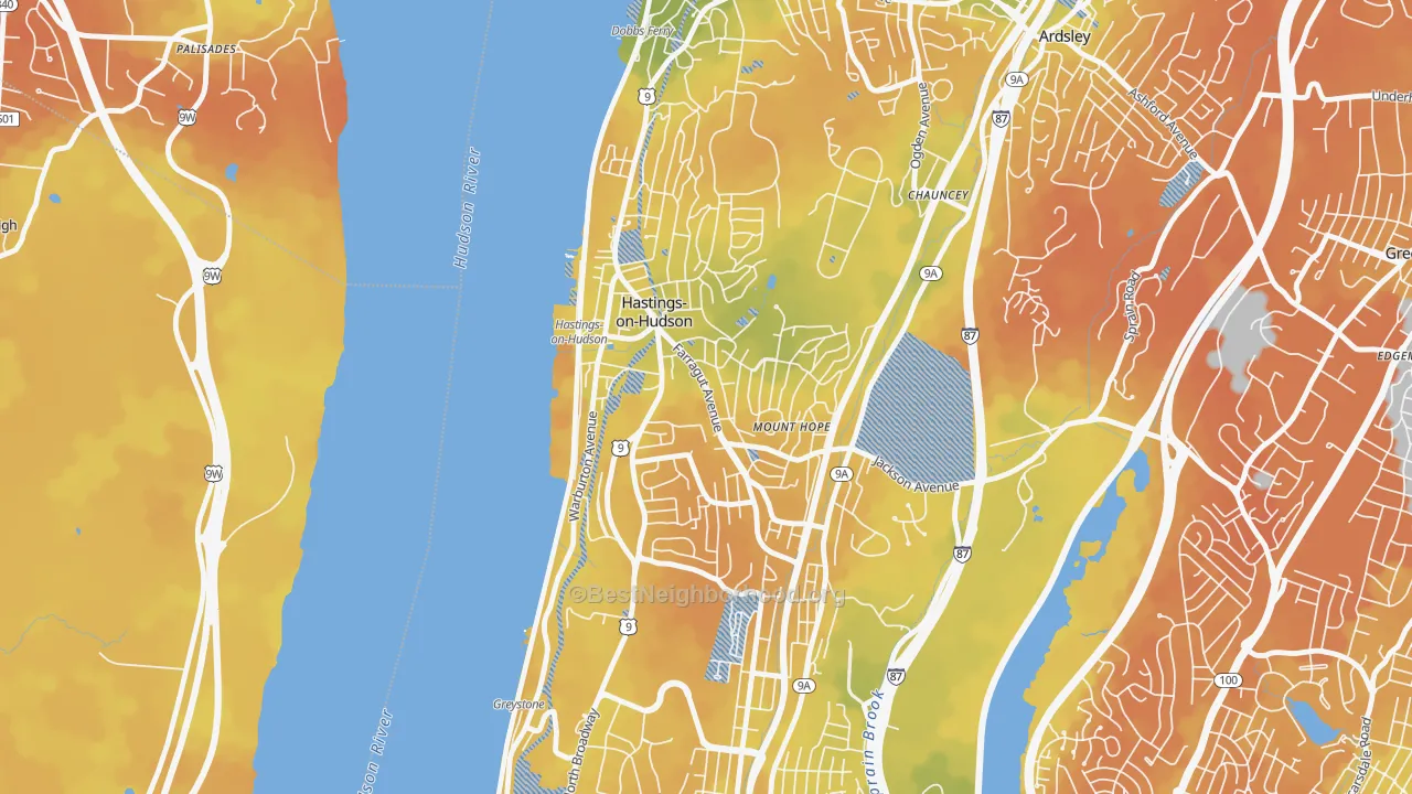 Bike Grade map of 10706, NY